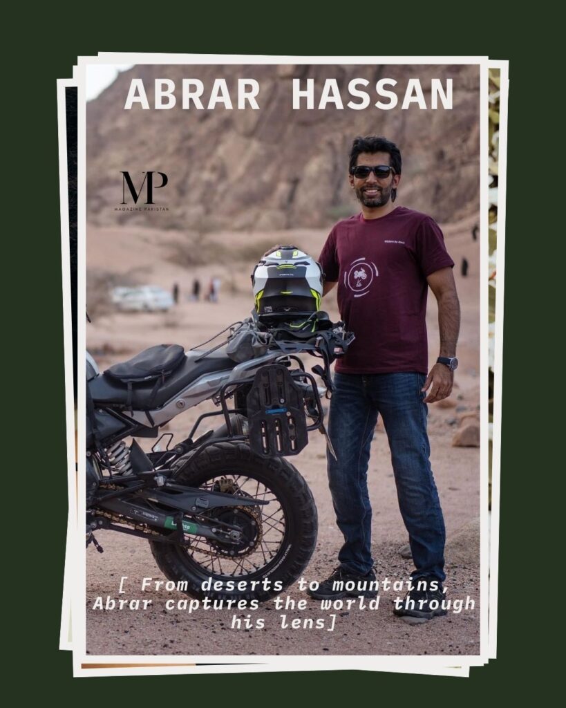 Abrar Hassan holding a drone camera, capturing cinematic travel videos across Pakistan and beyond.